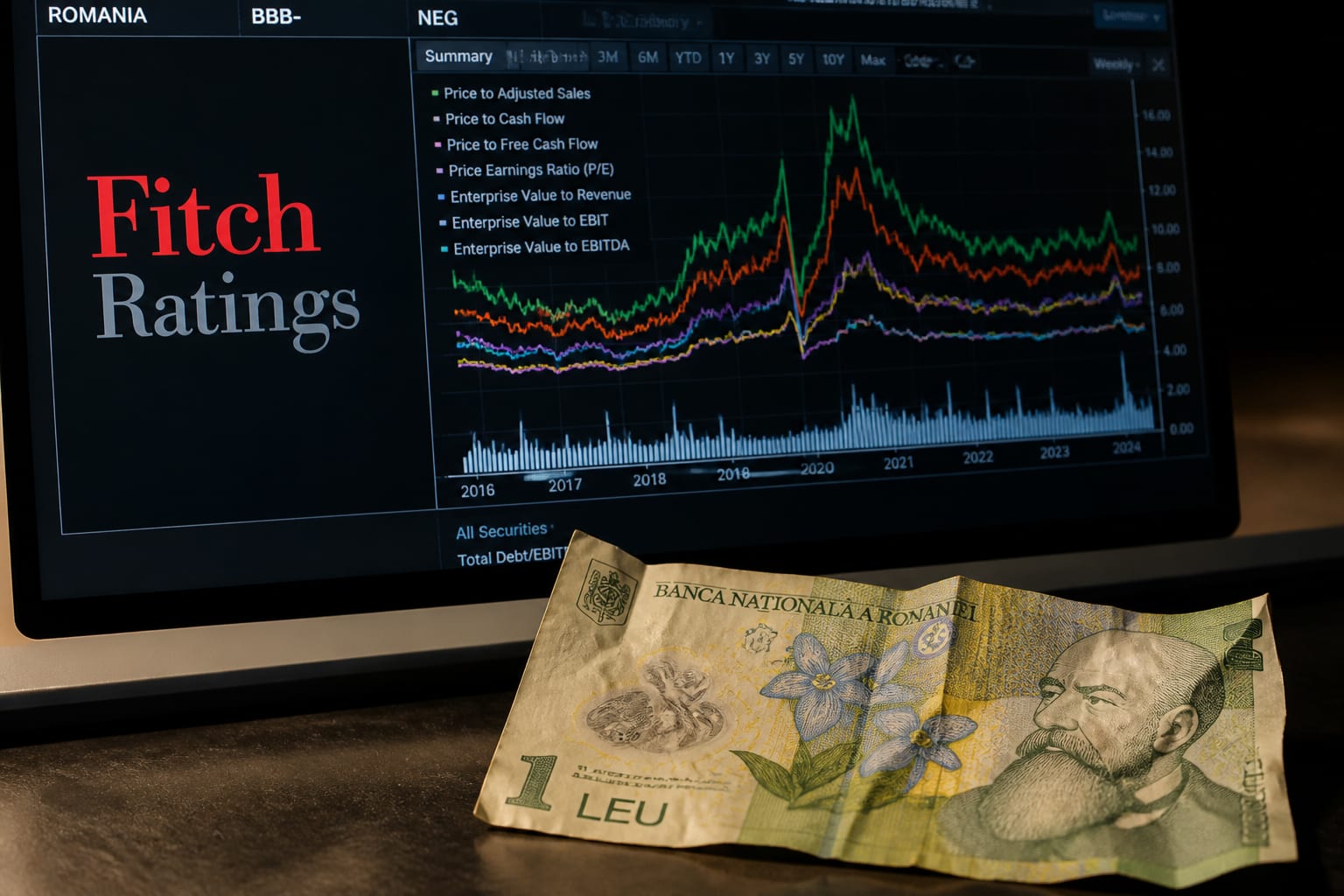 Fitch decide vineri ratingul României după o reducere a deficitului bugetar la 2% din PIB