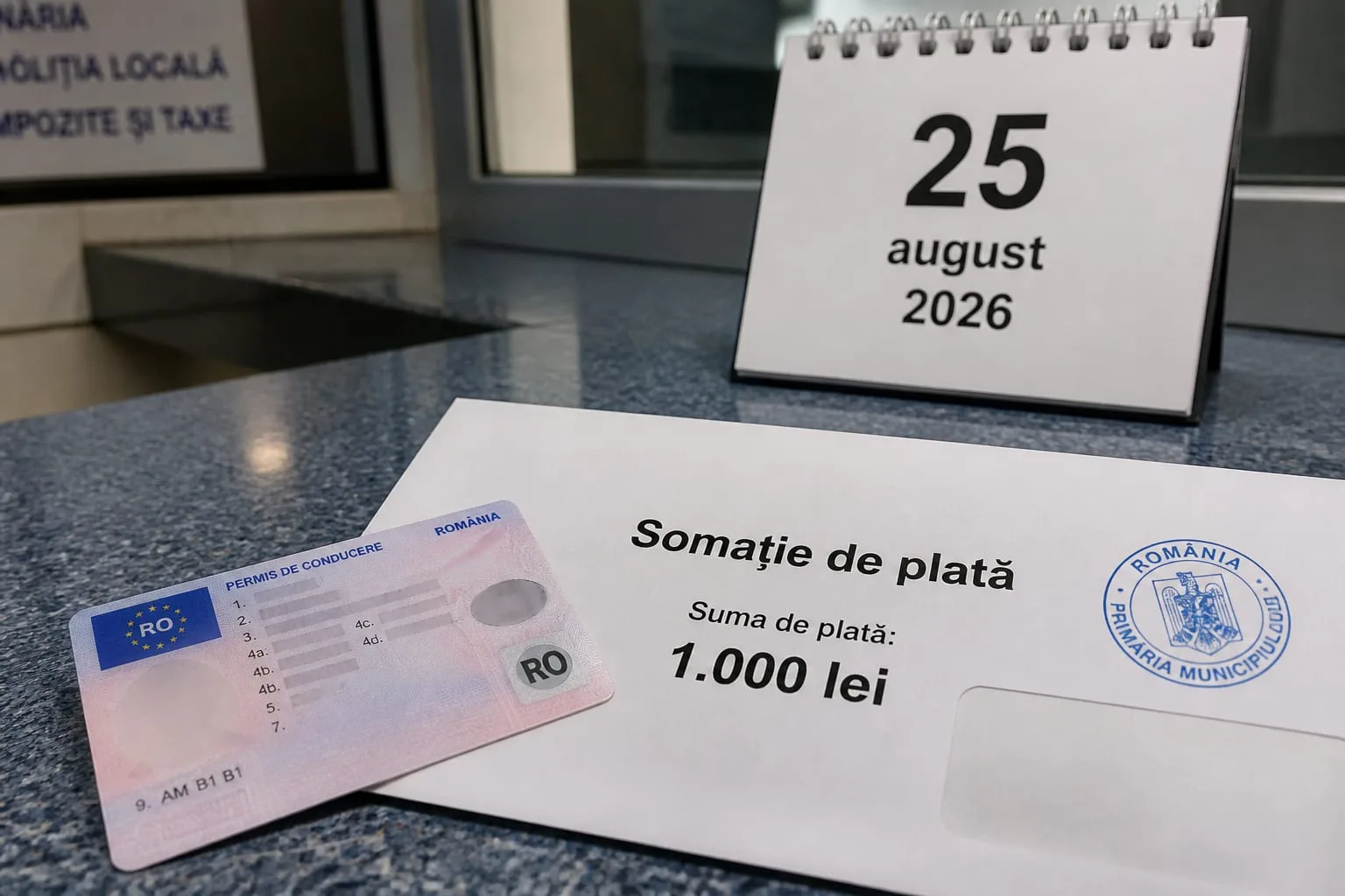 Amenzile neplătite vor duce la suspendarea permisului de conducere din august 2026