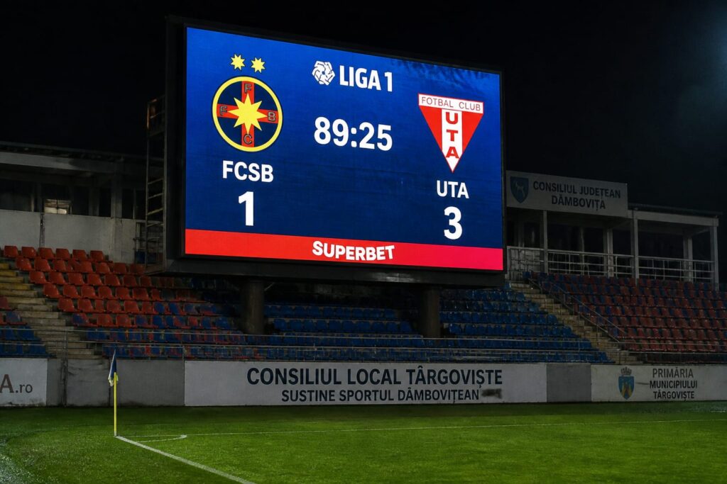FCSB a pierdut cu UTA Arad și a coborât pe locul patru. Gigi Becali critică jucătorii și vorbește despre plecarea sa de la club