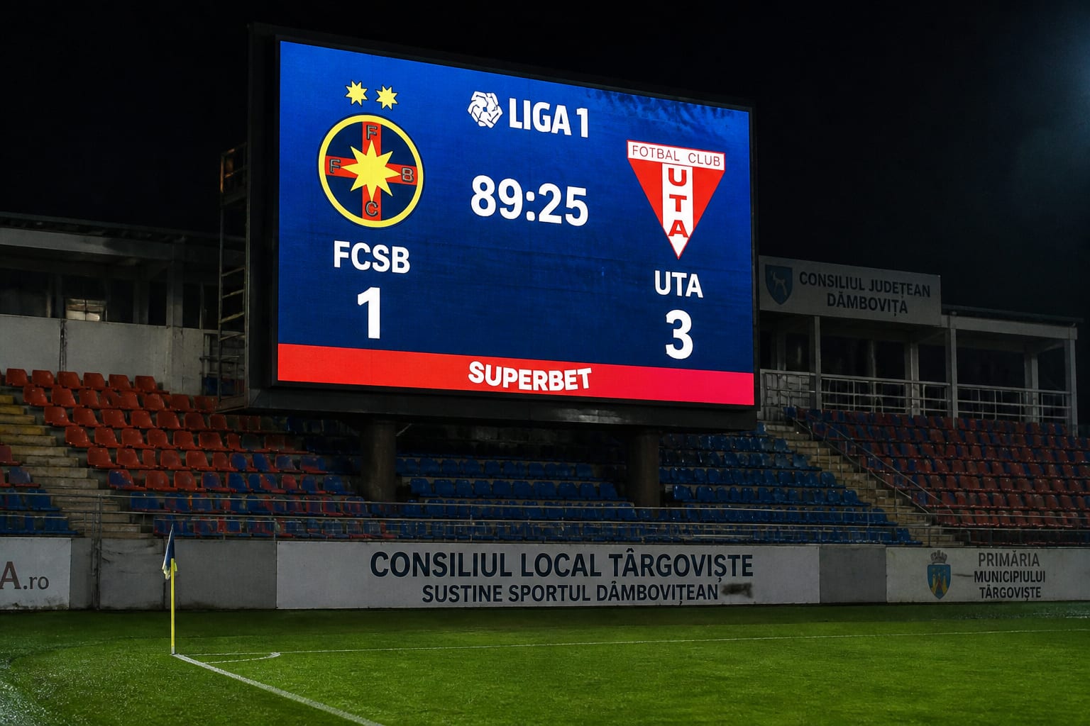 FCSB a pierdut cu UTA Arad și a coborât pe locul patru. Gigi Becali critică jucătorii și vorbește despre plecarea sa de la club
