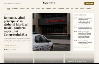 Veritate.ro propune știri scrise integral de AI, cu separarea strictă dintre fapte și interpretări