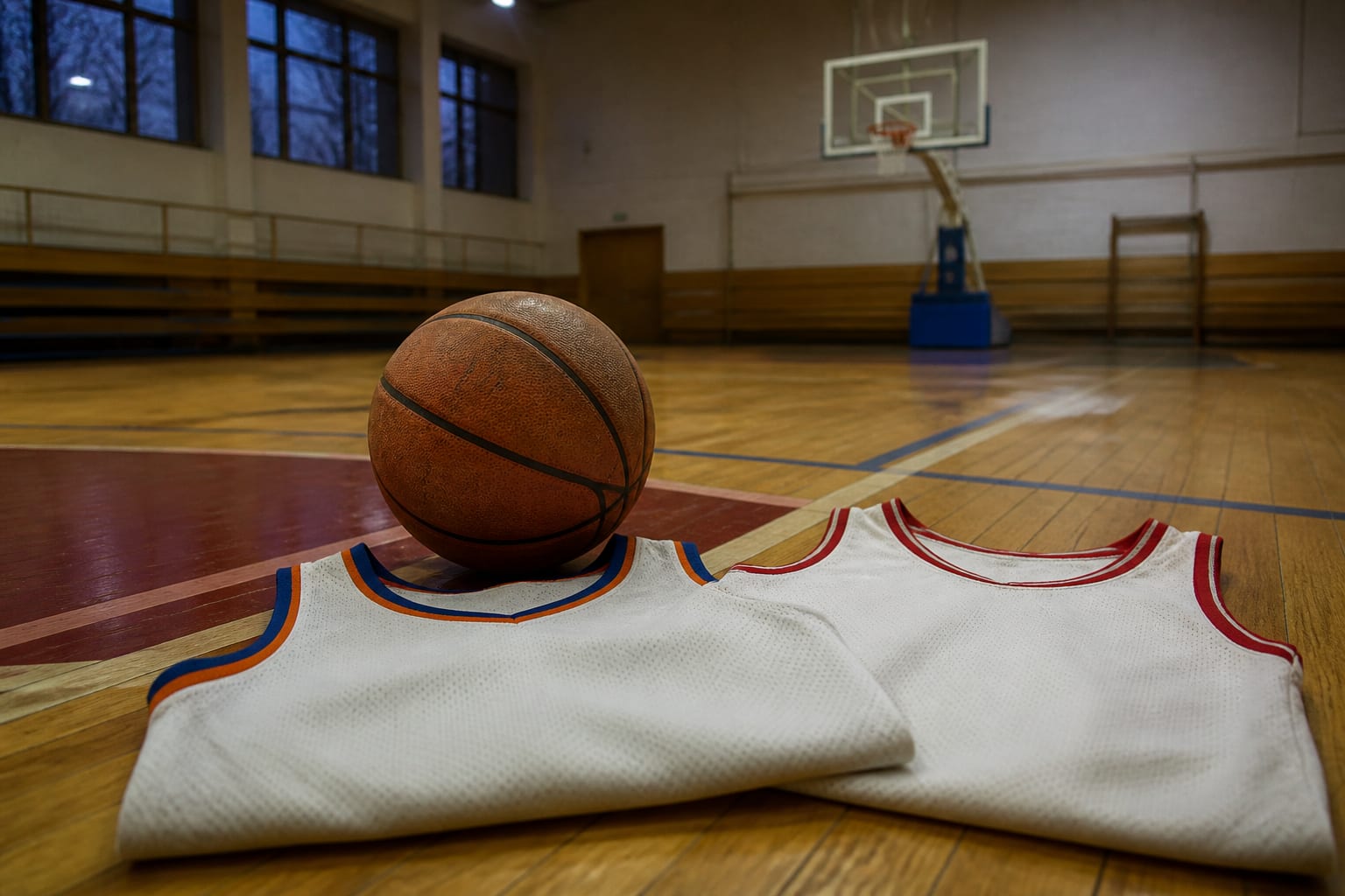 Minge de baschet și echipamente sportive